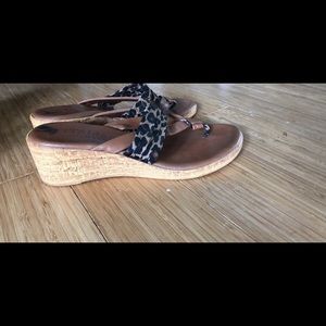 Leopard print sandals